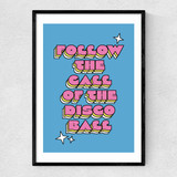Disco Ball by The Violet Eclectic Narrow Black Frame