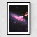 Cosmic Cotton Candy Narrow Black Frame