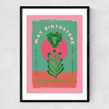 Emerald Narrow Black Frame