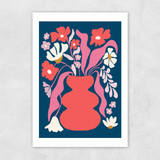 Blushing Flower Pot Unframed Print