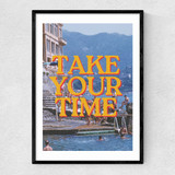 Take Your Time Narrow Black Frame