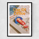 Out Of Office Narrow Black Frame