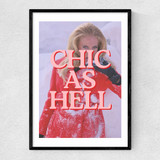 Chic As Hell Narrow Black Frame