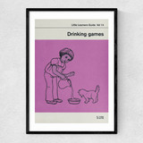 Drinking Games Narrow Black Frame