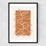 Framed Botany II Narrow Black Frame