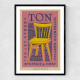 Chair Matchbox Label