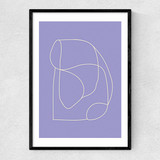 Connected Shapes Narrow Black Frame