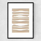 Waves by Anna Mainz Narrow Black Frame