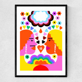 Love Is Love by Ana Jaks Narrow Black Frame