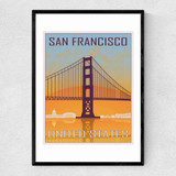 San Fran Narrow Black Frame
