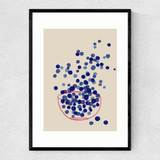 Blueberry Narrow Black Frame