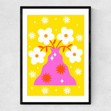 Flowers in my Vase by Ana Jaks Narrow Black Frame