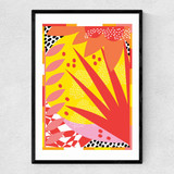 Summer Breeze Narrow Black Frame