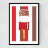 Fab Stripes Narrow Black Frame