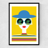 Sunglasses Narrow Black Frame