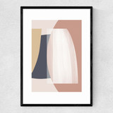Abstract VI Narrow Black Frame