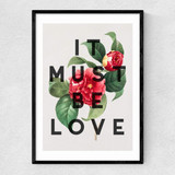 It Must Be Love Narrow Black Frame
