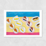 Table of Dessert After Wayne Thiebaud Unframed Print