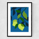Under the lime tree Narrow Black Frame