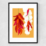 Ristras Narrow Black Frame