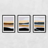 Peaceful Calm of Evening Triptych