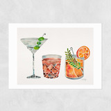 Classic Cocktails by Cat Coquillette Unframed Print
