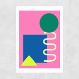 Playful Collage Unframed Print