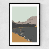 Fly Fisherman Narrow Black Frame
