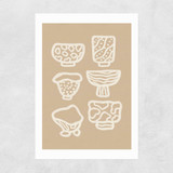 Ceramic Bowls Unframed Print