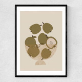 Apple Bowl Narrow Black Frame