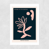 Fiori d'Inverno Pink Unframed Print