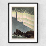 New Aurora Falling Narrow Black Frame