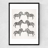 Black-Zebras Narrow Black Frame