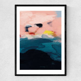 Abstract Landscape I Narrow Black Frame