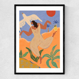 Free Bird Narrow Black Frame