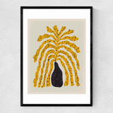 Modern Vase III Narrow Black Frame