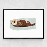Otter Baby Narrow Black Frame