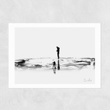 On the Beach Unframed Print
