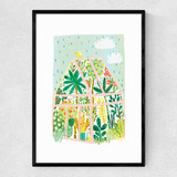 Greenhouse by Darcie Olley Narrow Black Frame