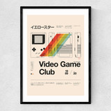 Video Game Club Narrow Black Frame