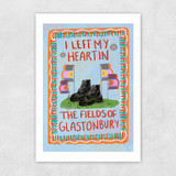 I Left My Heart In The Fields Of Glasto Unframed Print
