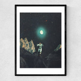 Searching for Happiness out of this Transitional World Narrow Black Frame