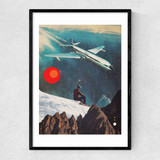 Retro Voyager Narrow Black Frame