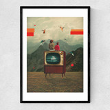 Mother Protect Me from the Sadness of this World Narrow Black Frame