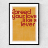 Spread Your Love Narrow Black Frame