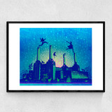 London By Night Narrow Black Frame
