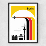 Berlin I Narrow Black Frame