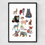 Mexican Wrestling Narrow Black Frame