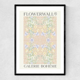 Flowerwall II Narrow Black Frame