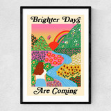 Brighter Days Narrow Black Frame